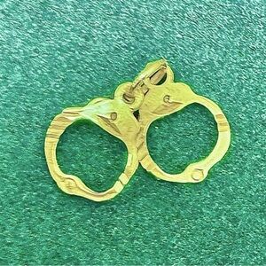 14k Yellow Gold Handcuff  Pendant